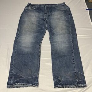 Vintage Eight 732 Jeans Mens 42x34 Blue Denim Baggy Grunge Skater Y2K